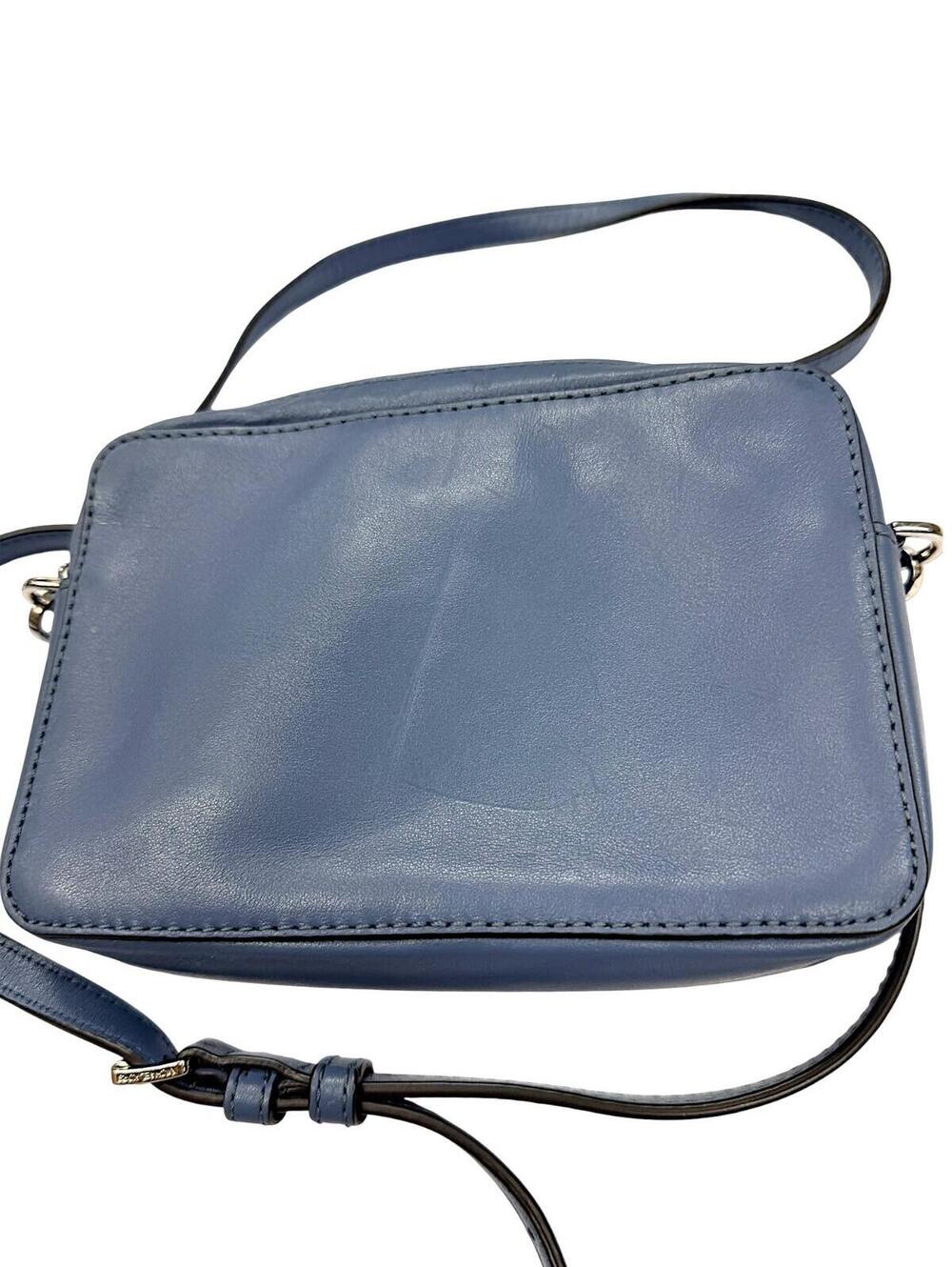 Michael Kors Blue Floral Applique Crossbody Bag - Picture 4 of 10